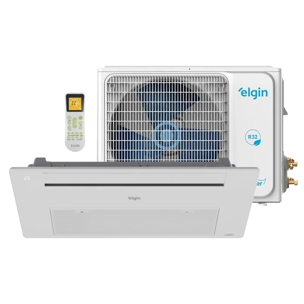 Ar Condicionado Split Cassete 1 Via Inverter Elgin One Air Wi-Fi 12000 Btus Quente e Frio 220v R-32