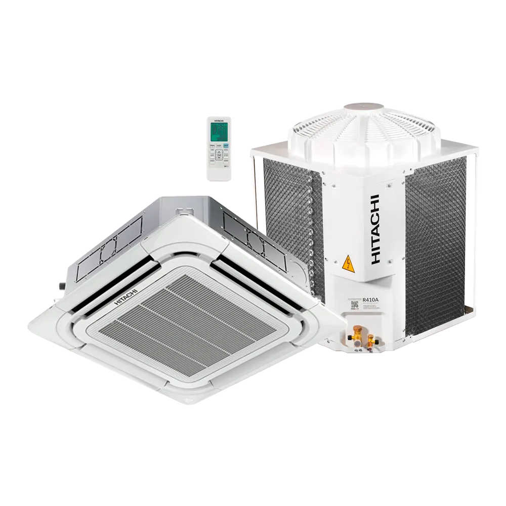 Ar Condicionado Split Cassete 4 Vias Convencional Hitachi AirCore 500 34000 Btus Frio 220v